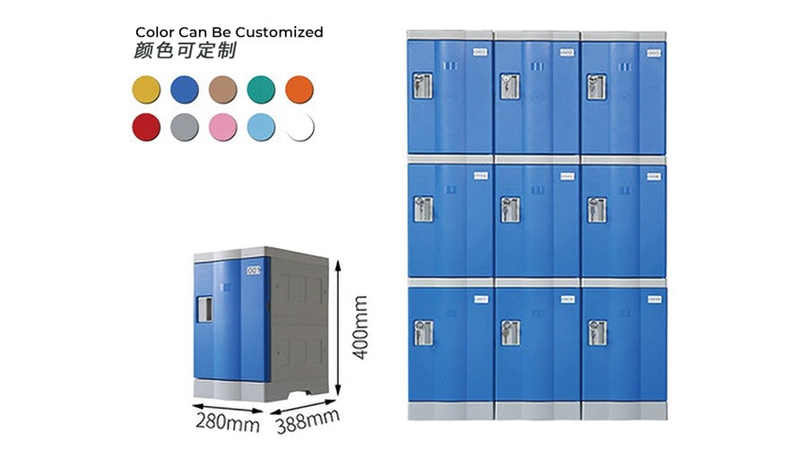 全新ABS塑料组合书包柜