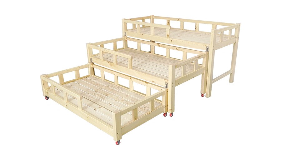 Children's overlapping bed