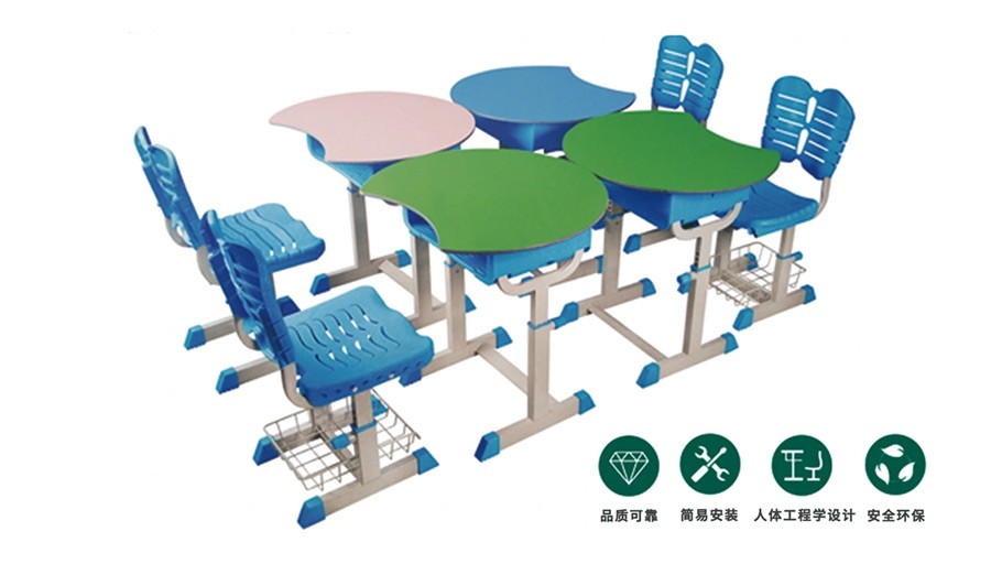 C型固定式课桌椅 RH-C022