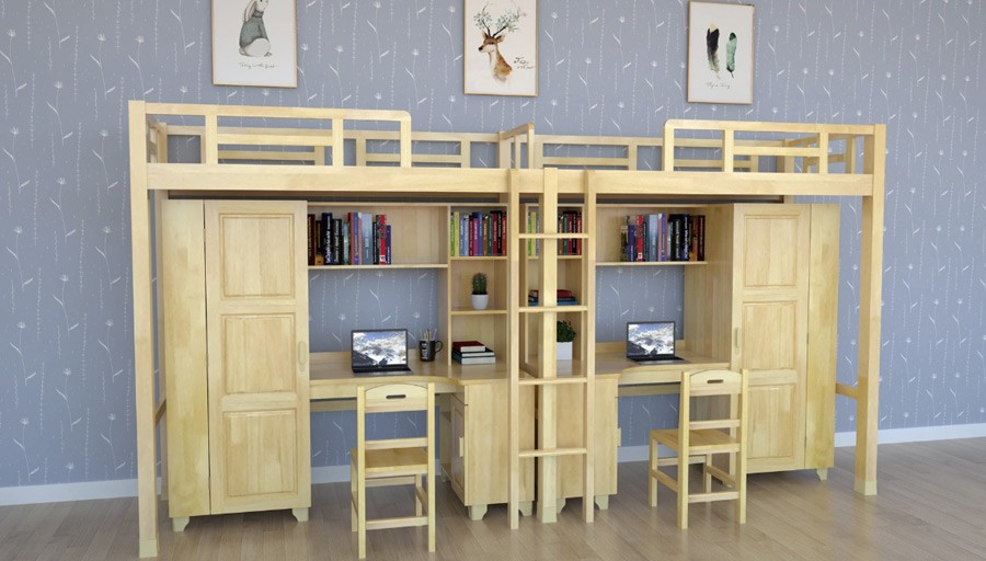 实木侧梯组合床 RH-B043