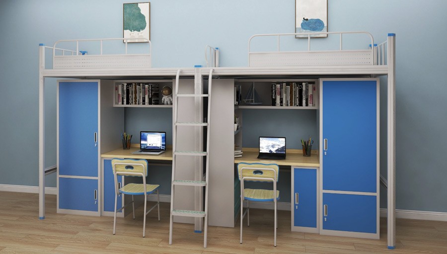 两连两人位侧梯组合床 RH-B014