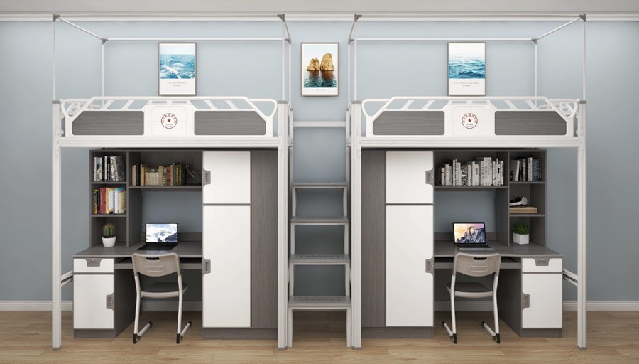 Two-person middle ladder combination bed RH-B002