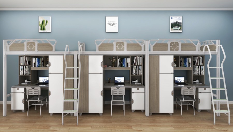 三连三人位侧梯组合床 RH-B030