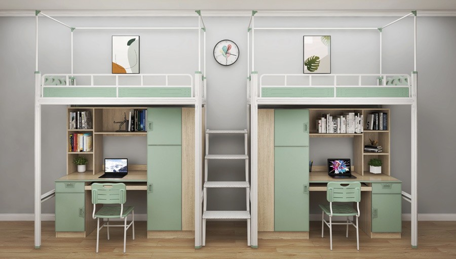 Two double-person middle ladder combination beds RH-B005