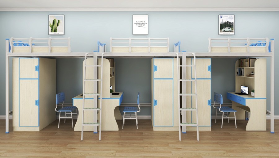 Three-person side ladder combination bed RH-B018