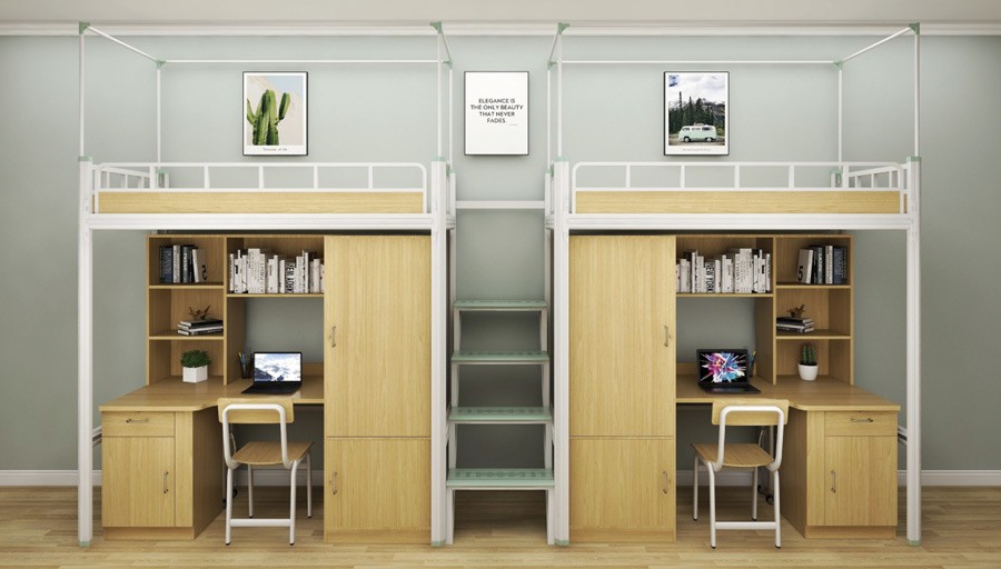 Two double-person middle ladder combination beds RH-B004