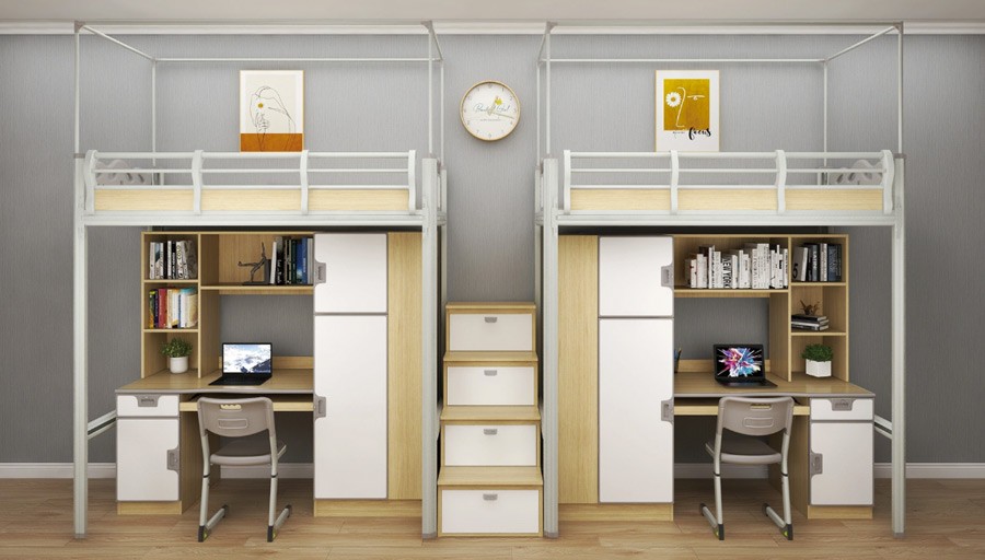 Two-person middle ladder combination bed RH-B003