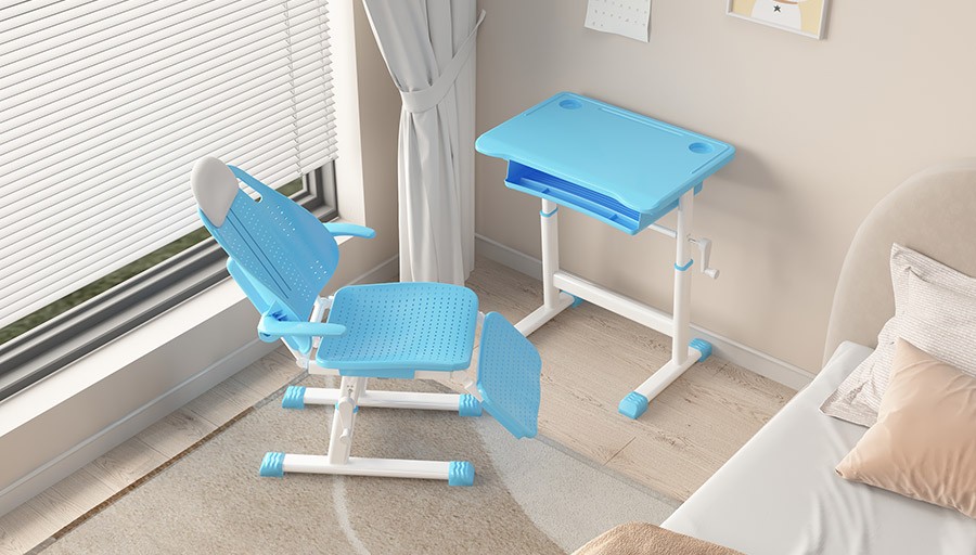 Lunch break desks and chairs